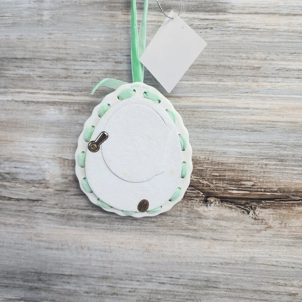 Heirloom Ornament Collection Baby's First Christmas 2010 Photo Holder Green